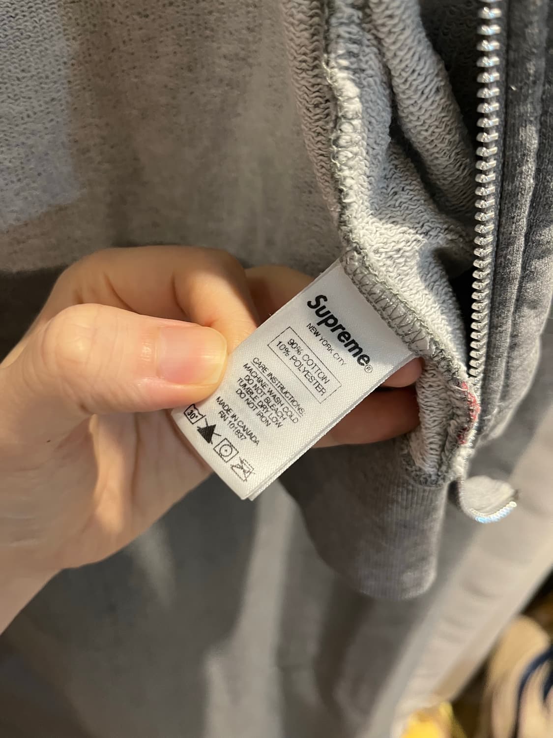 SUPREME 15SS Foil logo 후드 집업 Large 상품이미지6