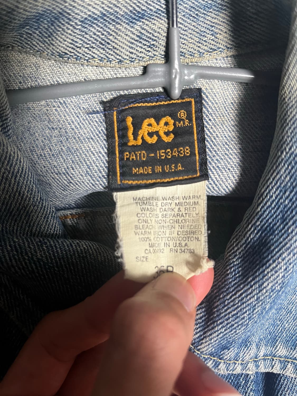 Lee 80년대 라이더스 청자켓  상품이미지3