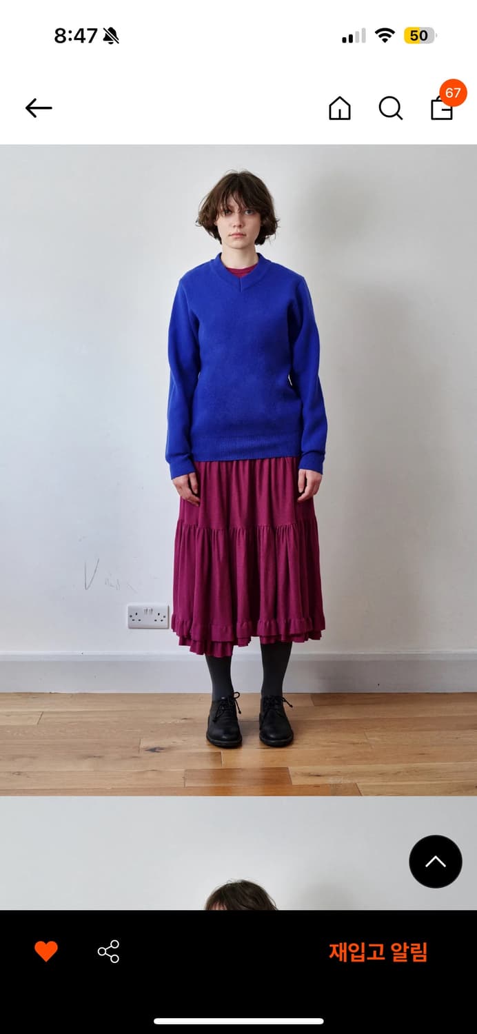 COSMOSS frill tiered midi skirt 상품이미지2