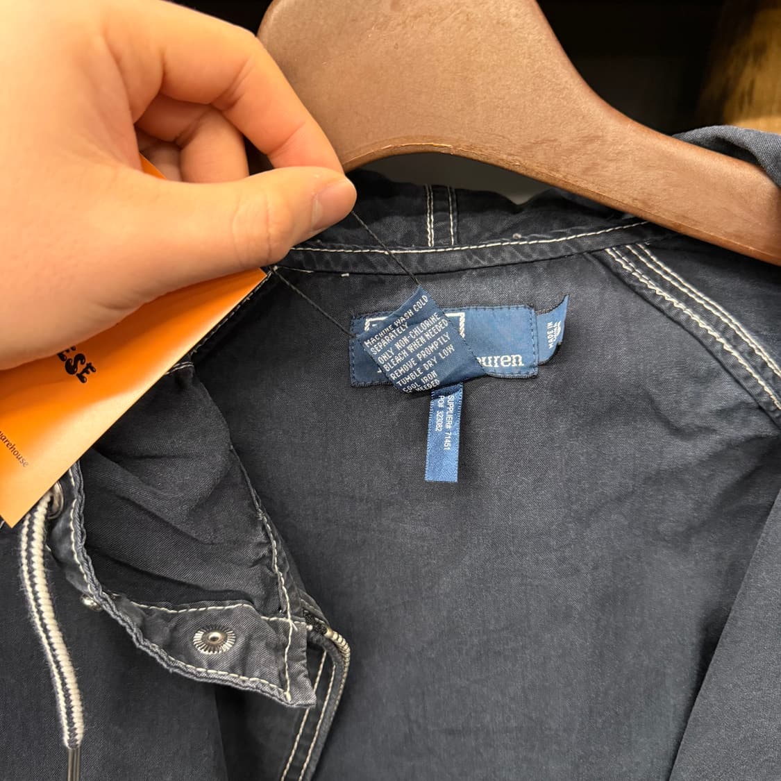 90s 폴로 랄프로렌 라이더 후드 포니로고 베이포트 스윙탑 자켓 N647 상품이미지8