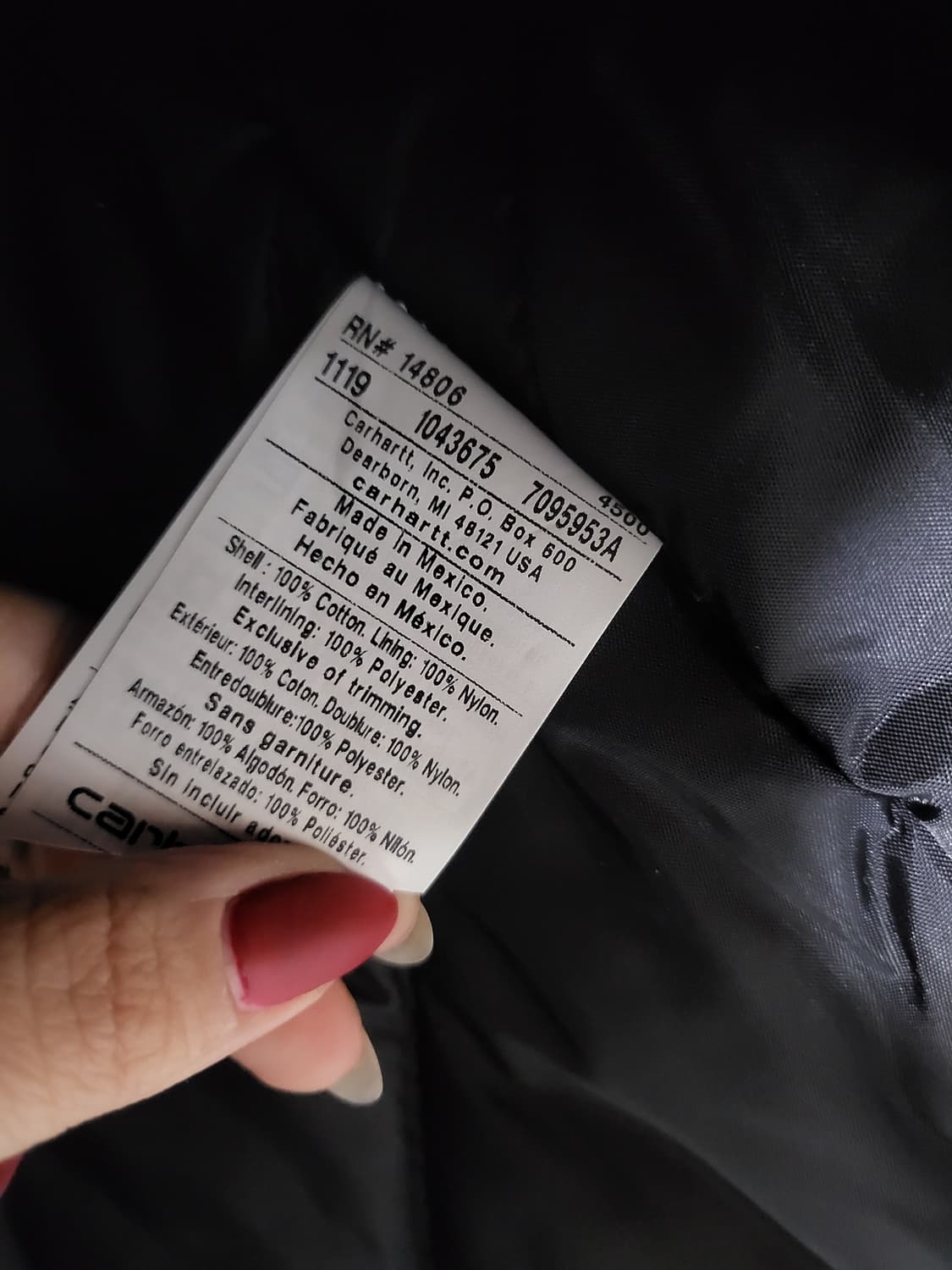 칼하트 브라운 덕 재킷 새상품 상품이미지7