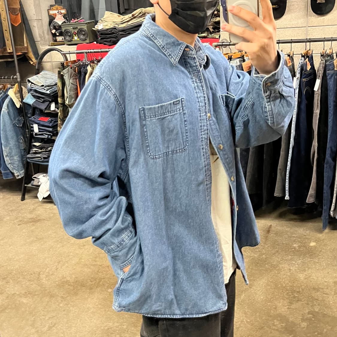 랭글러 플란넬 데님 셔츠 (110) 상품이미지8