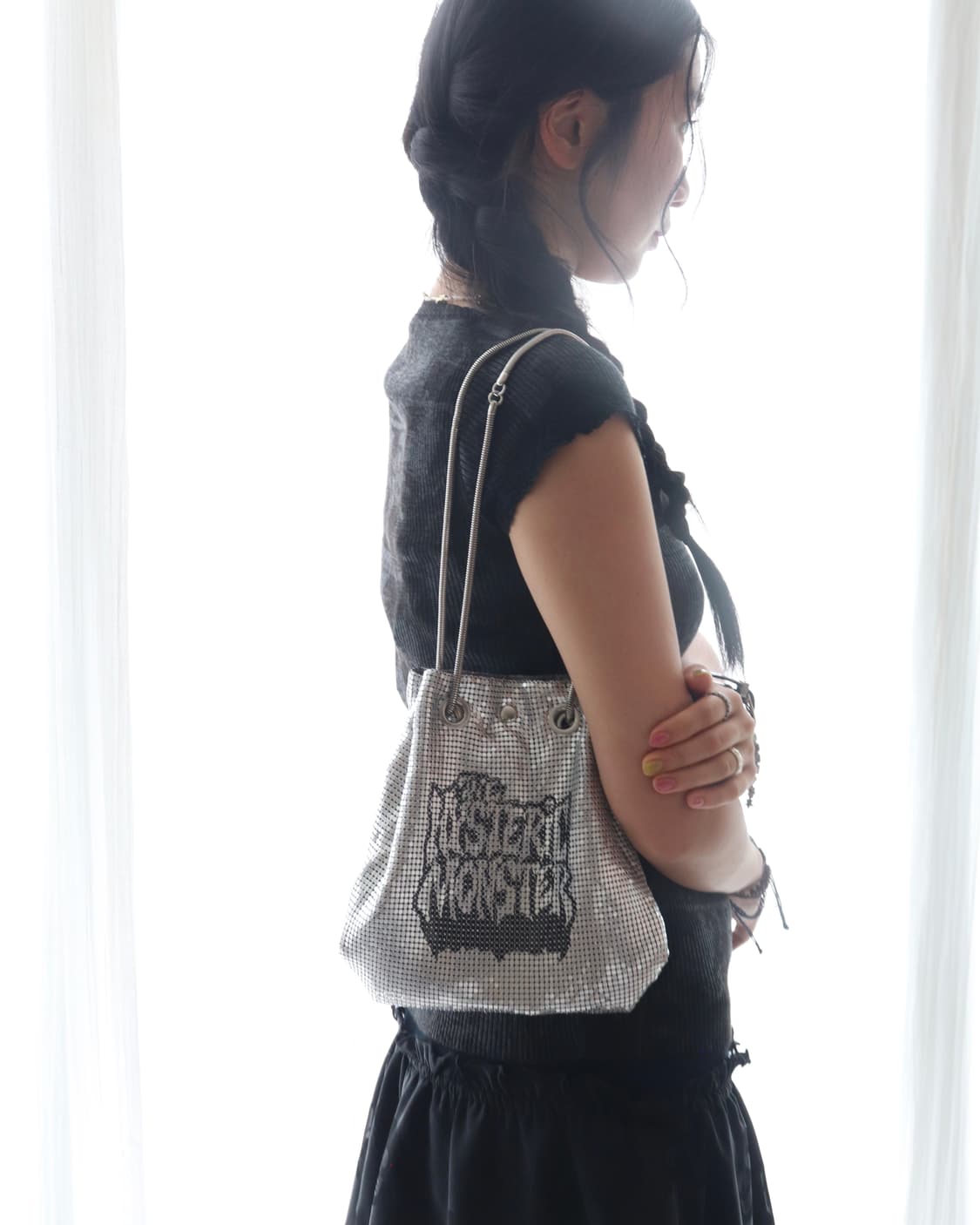 [Hysteric Glamour] Silver Metal Mesh Bag 상품이미지2