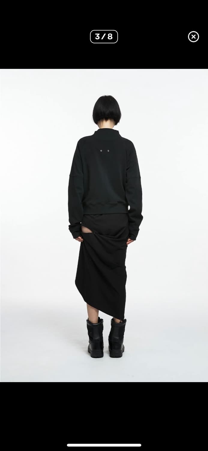 나체 zip detail track jesey black 상품이미지3