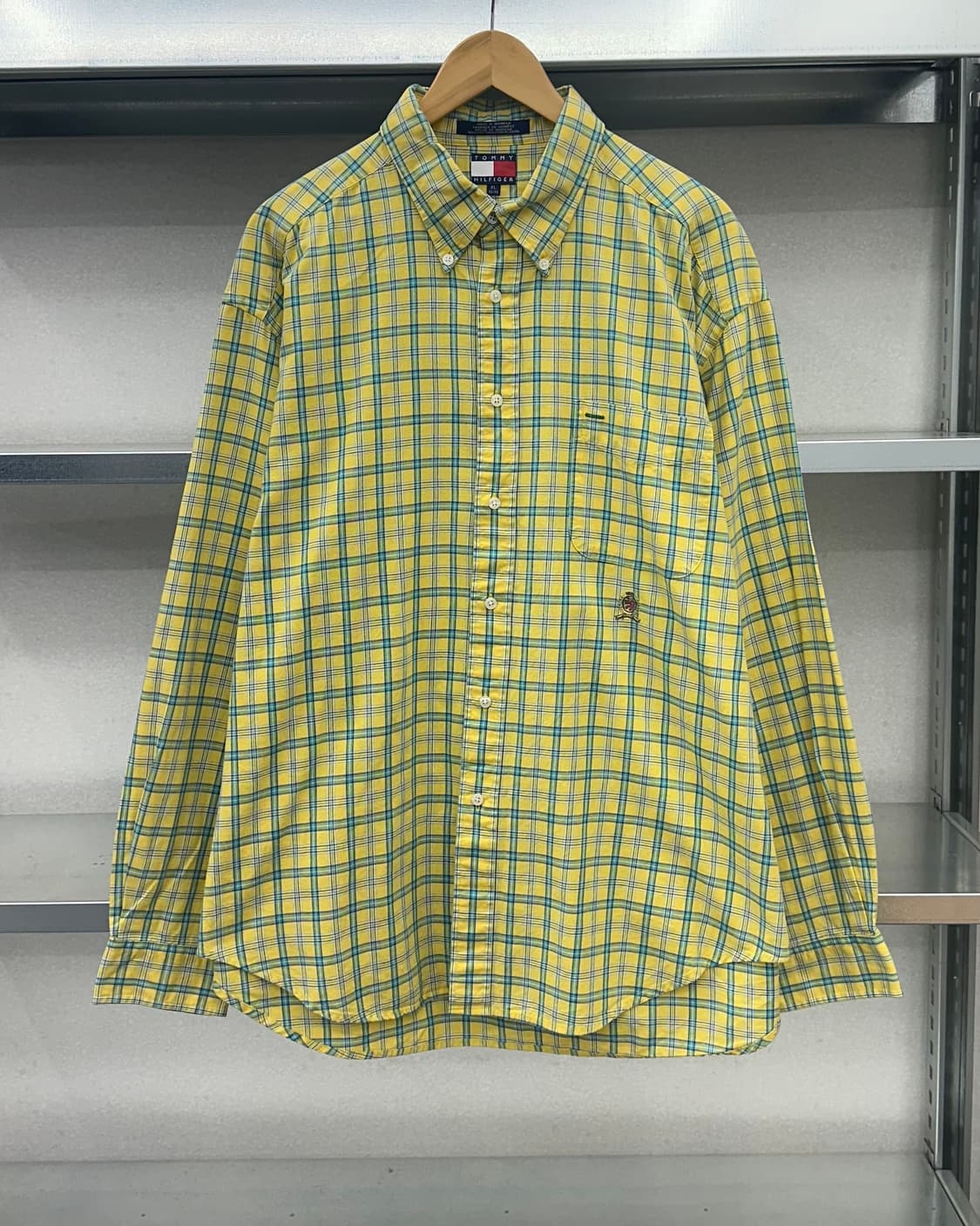 (2XL)90'S 타미 체크 셔츠-M861 상품이미지1