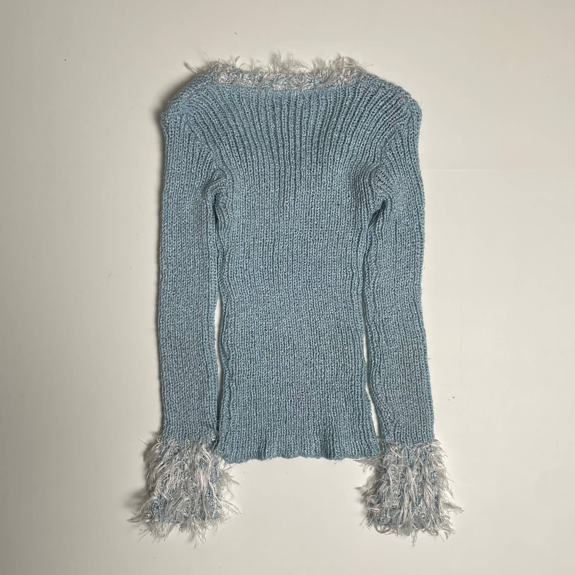 Antoine 화이트 퍼 포인트 니트 (france made)    상품이미지6