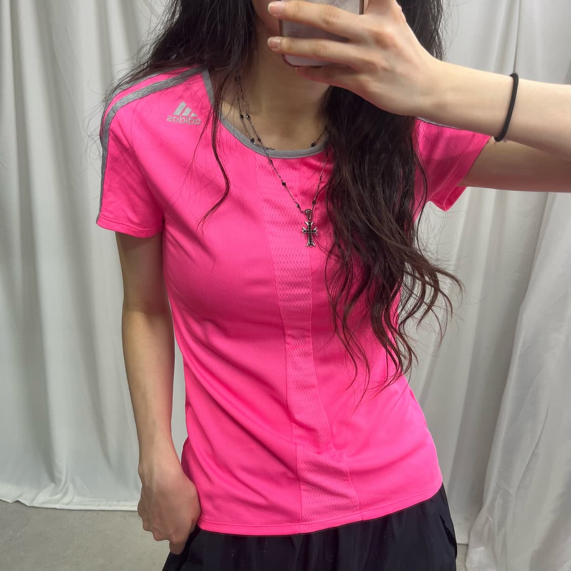 Adidas pink T-shirts 상품이미지3