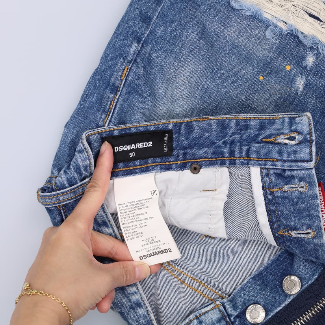 50 디스퀘어드2 데님 반바지 0320H1 상품이미지5
