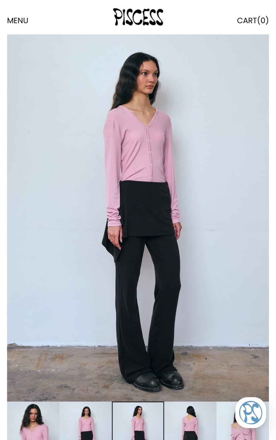  Ribbed Button Cardigan 상품이미지3