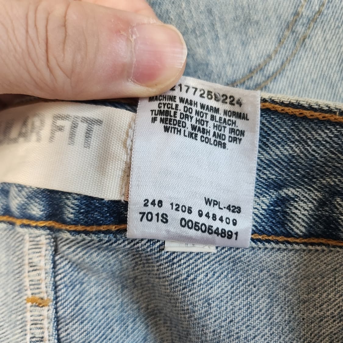 [38] 리바이스 505 USA 연청 청바지 데님팬츠 상품이미지5