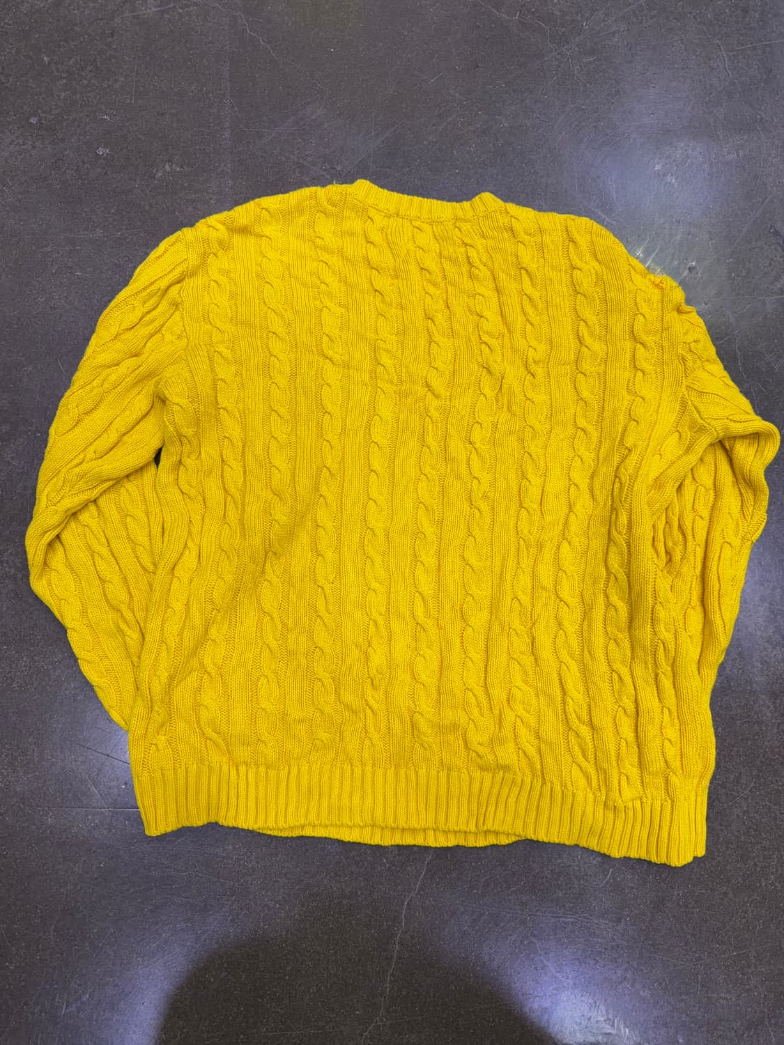폴로 랄프로렌 클래식 케이블 니트 옐로우 여성 L 상품이미지2