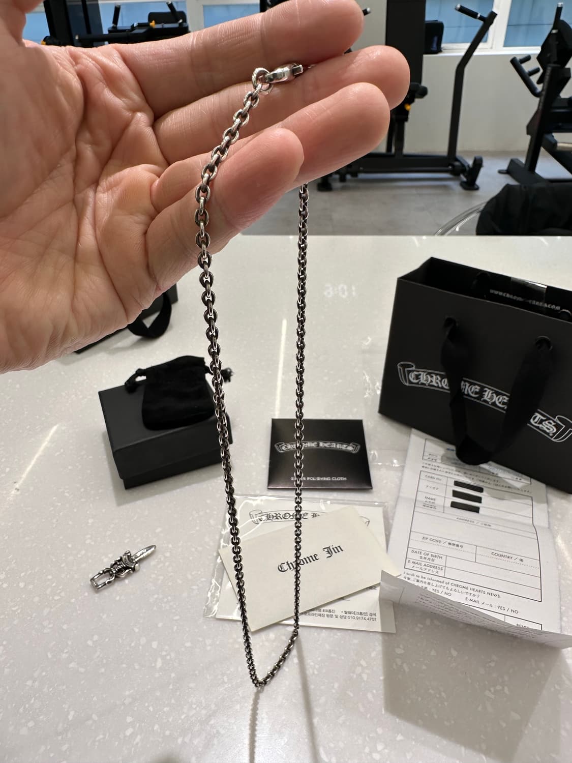 크롬하츠 M 대거(비정품 목걸이 포함) 상품이미지5