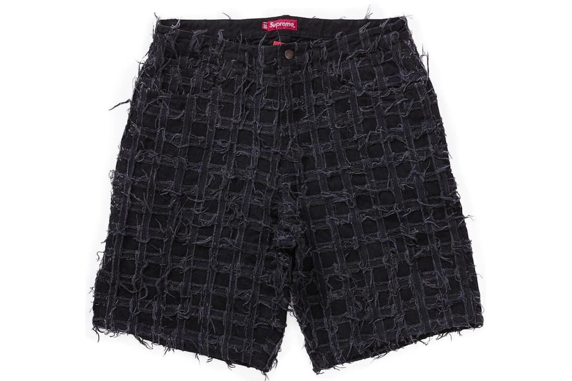 Supreme Frayed Patchwork Denim Shorts 상품이미지1