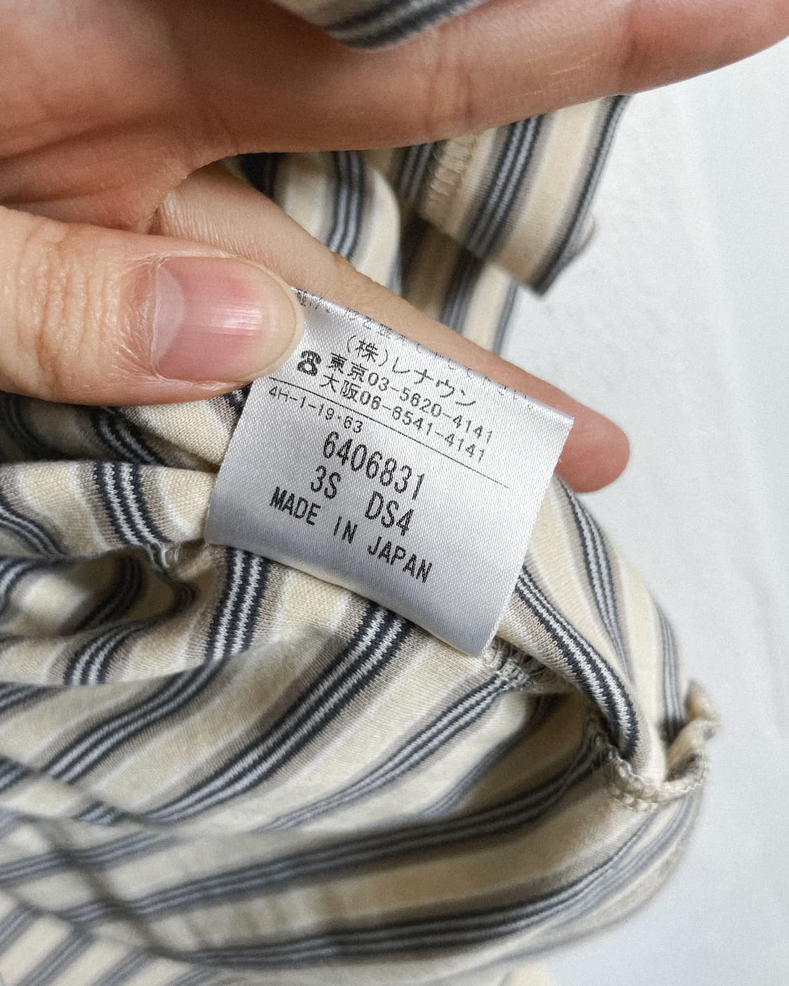 90s 셀린느 투버튼 스트라이프 롱슬리브 상품이미지9