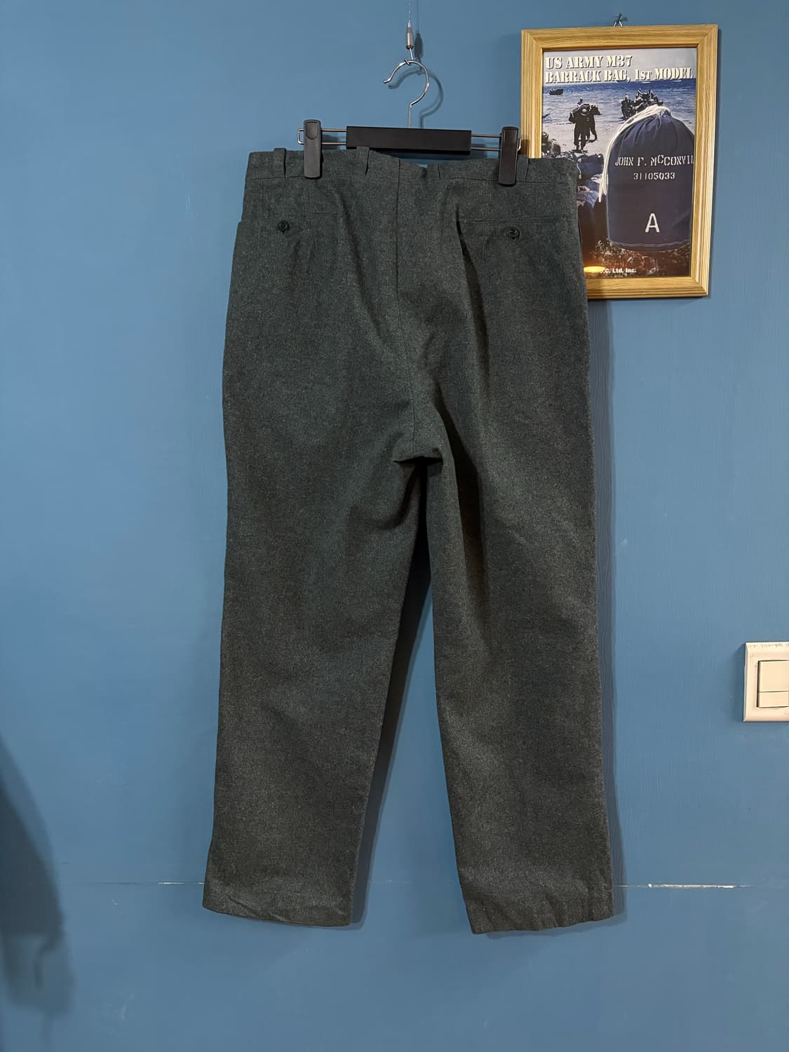 60-70‘s Swiss army side line Wool Pant. 상품이미지9