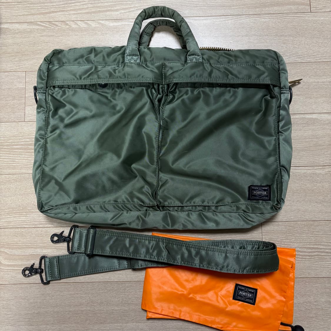 요시다포터 porter 2way 브리프케이스 노트북가방 세이지그린 신형 상품이미지1