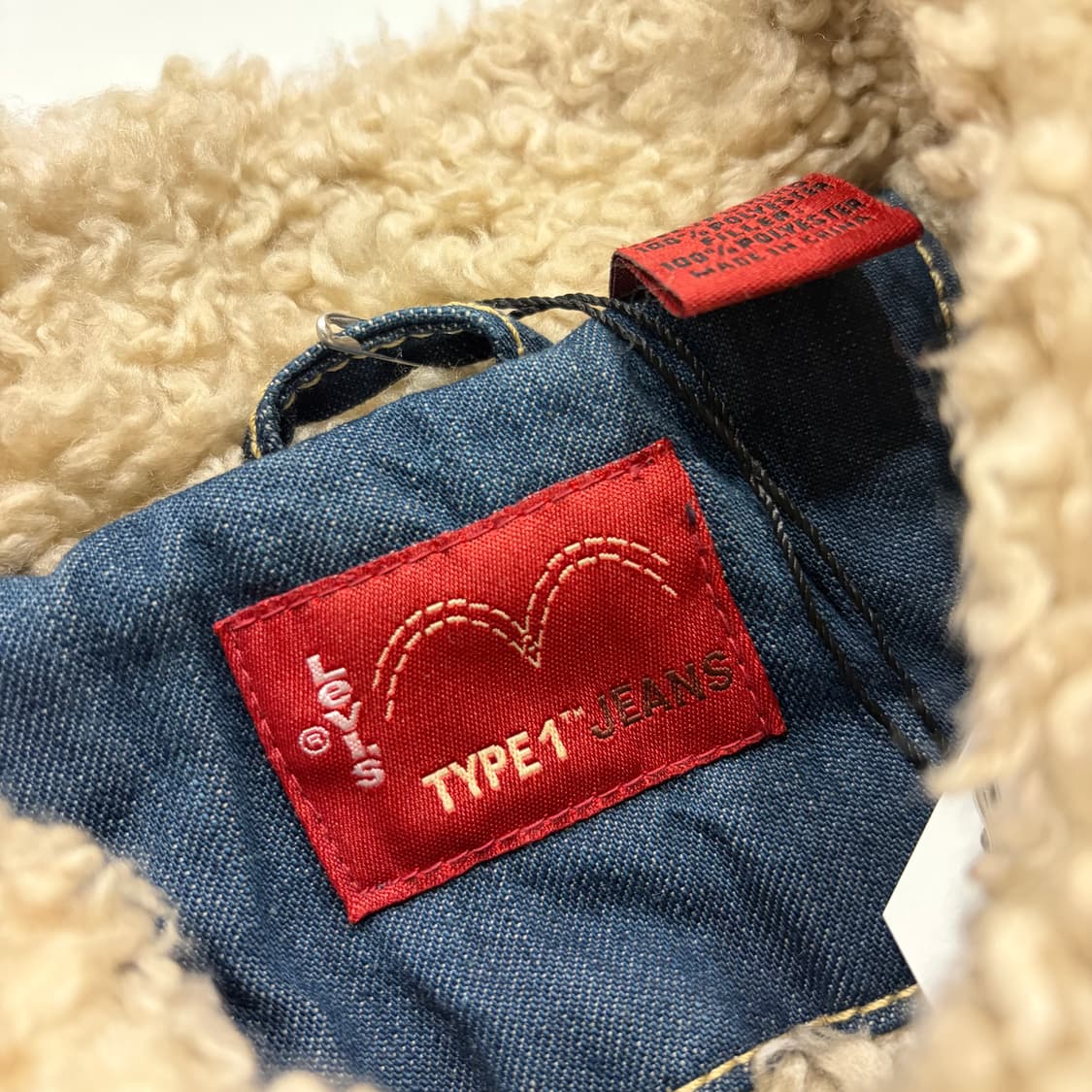 [M] 리바이스 타입 1 쉐르파 데님 자켓 청자켓 B386 상품이미지5