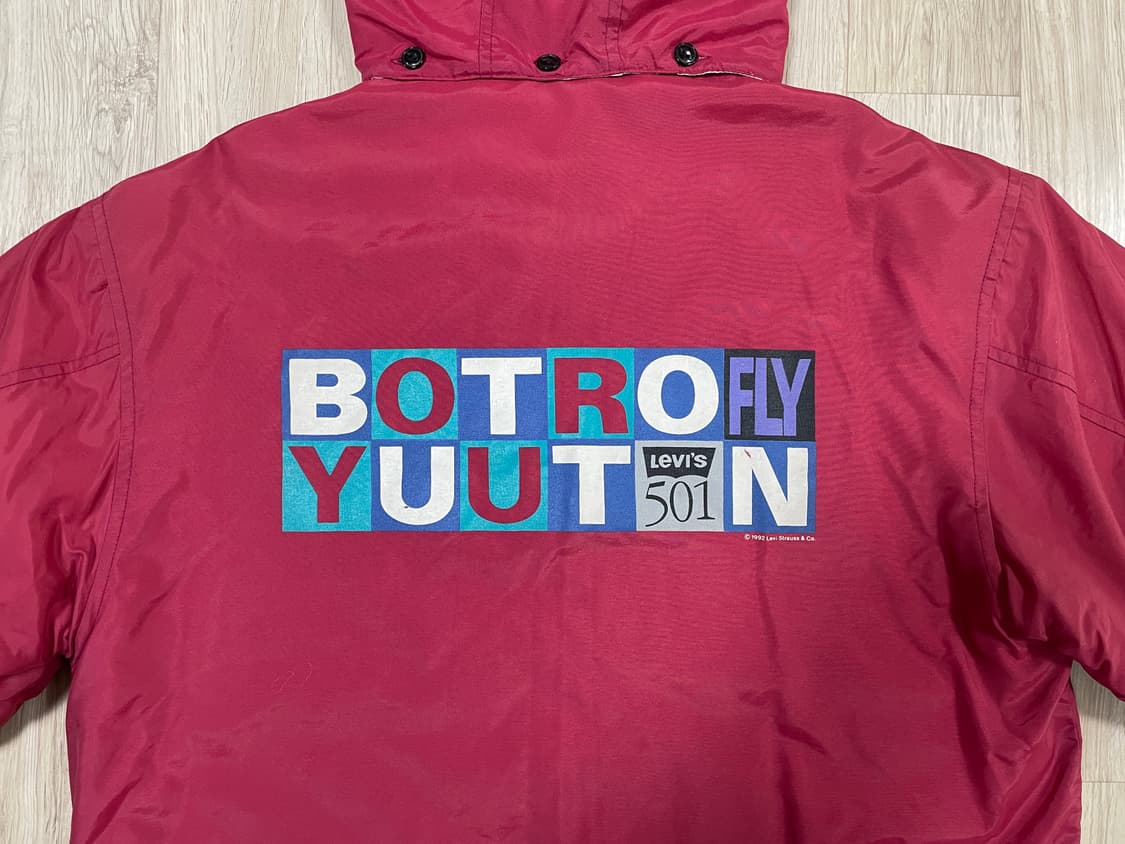 105) 90's 리바이스 501 누빔 코치자켓(+후드) 상품이미지1
