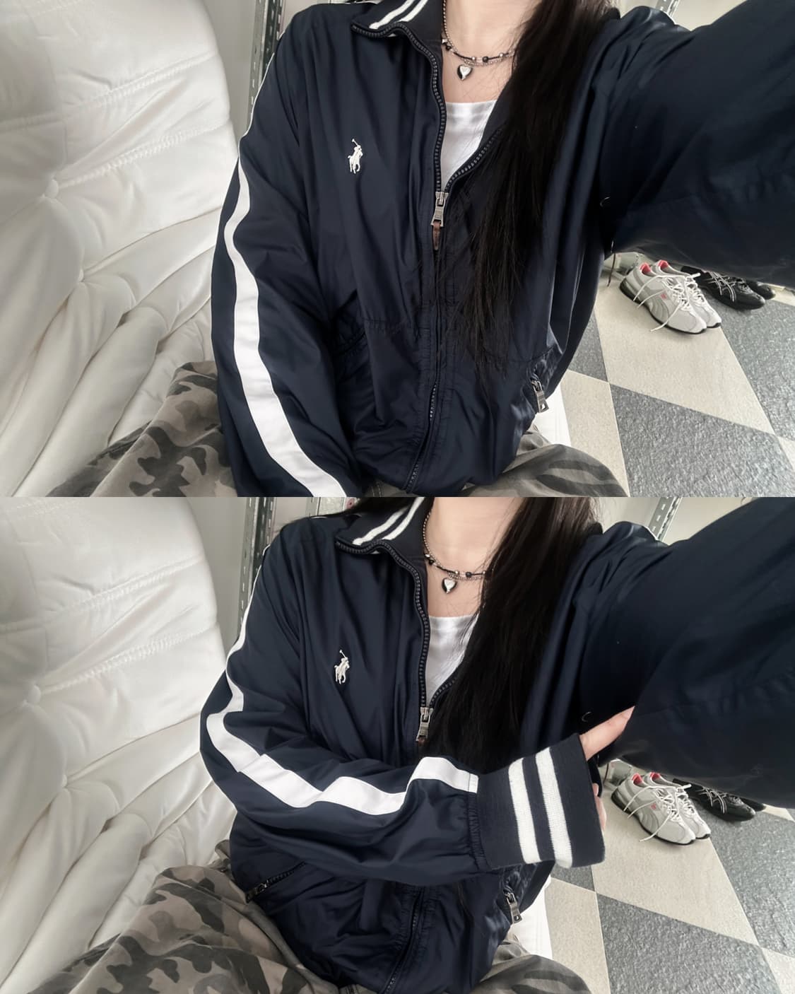 폴로 랄프로렌 다크네이비 사이드라인 바람막이  상품이미지8