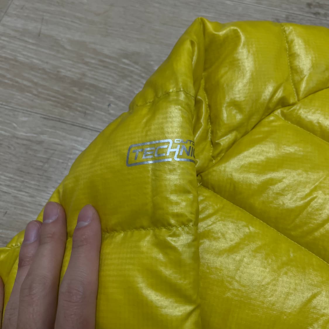 프라우스 여성 아웃도어 테크니컬 구스다운 경량패딩 [옐로우] L/100 상품이미지5