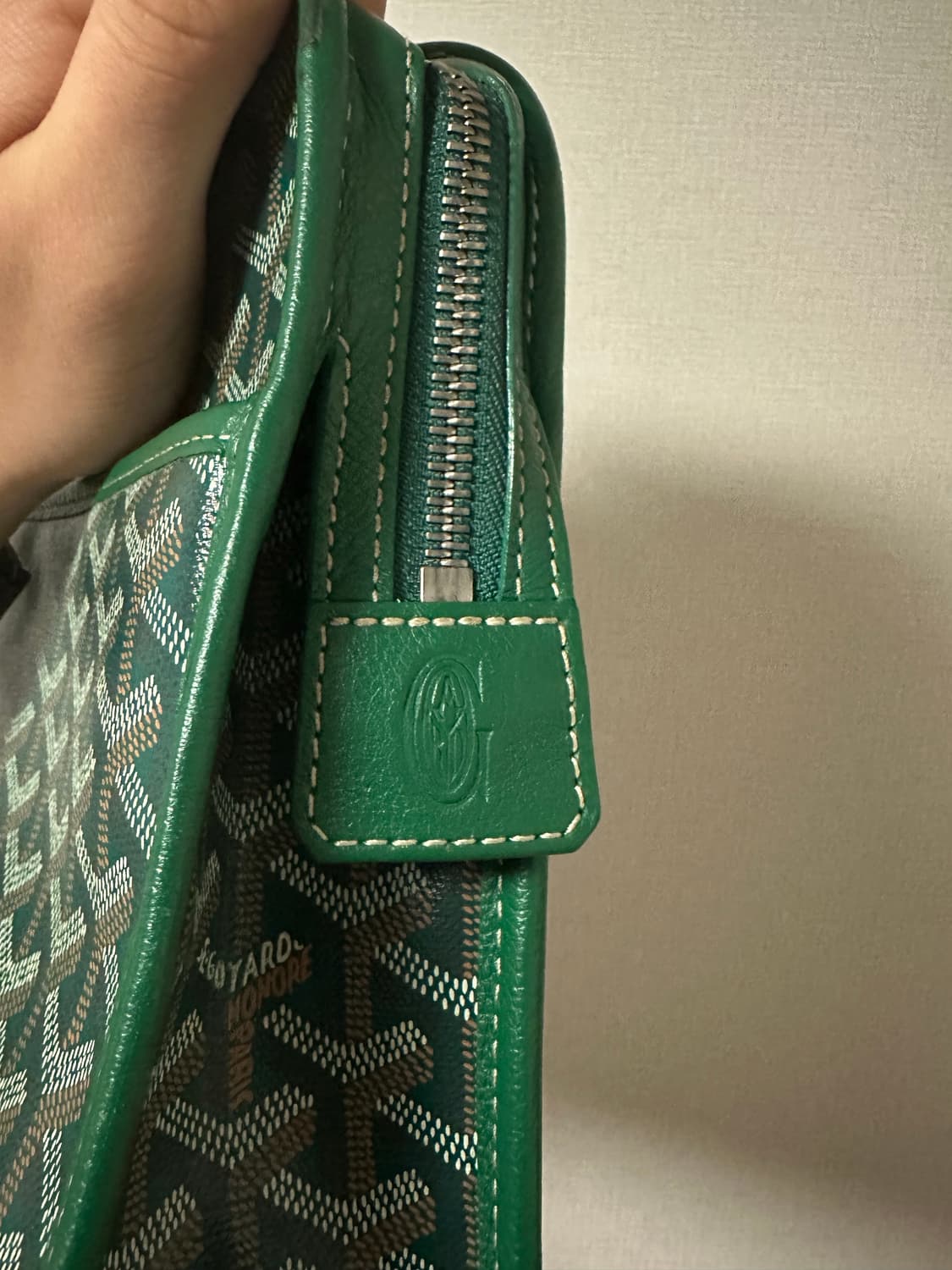 고야드 쥬방스 클러치백 GM 그린 상품이미지5