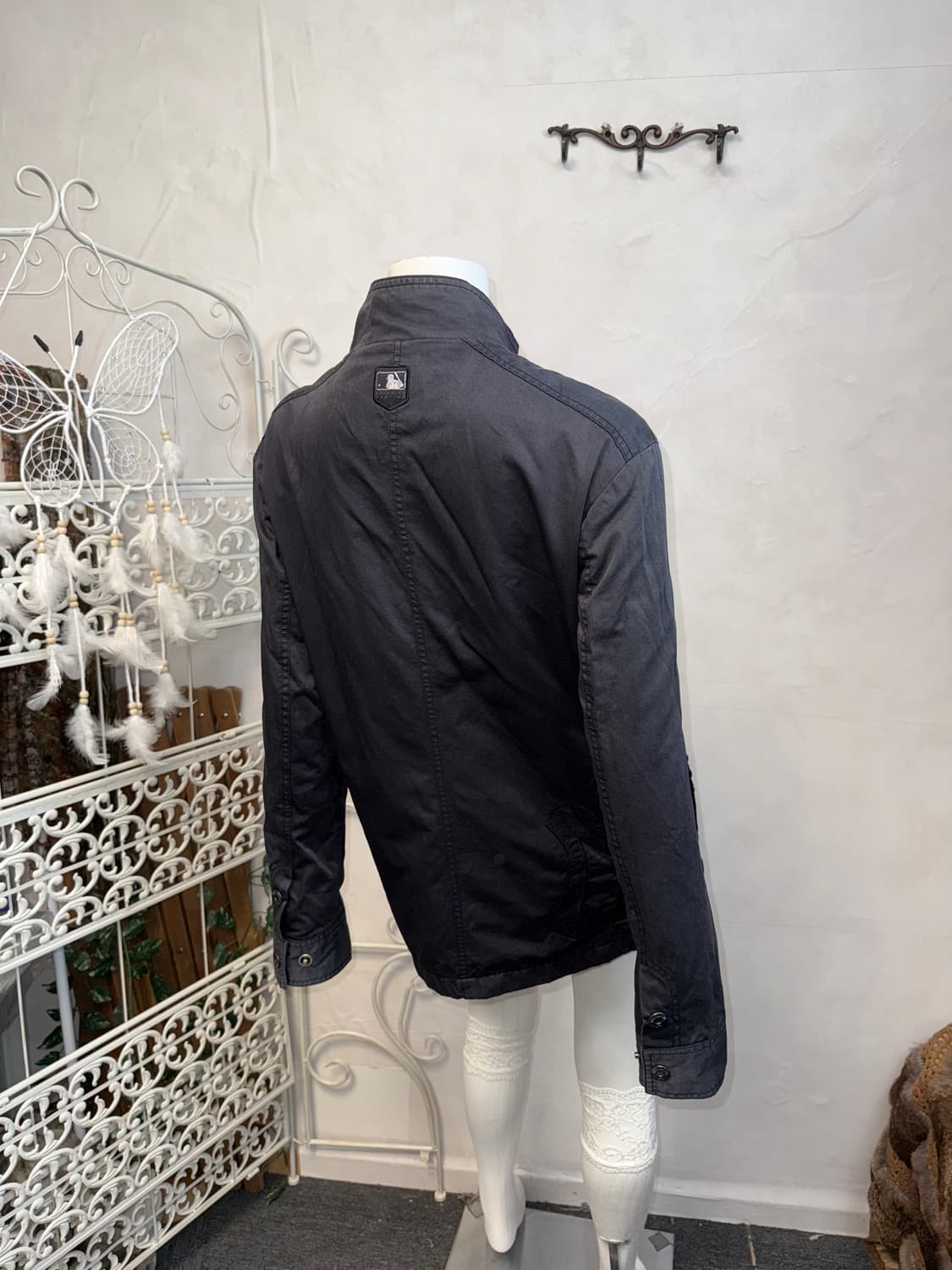 MLB black logo boxy cotton jacket  상품이미지7