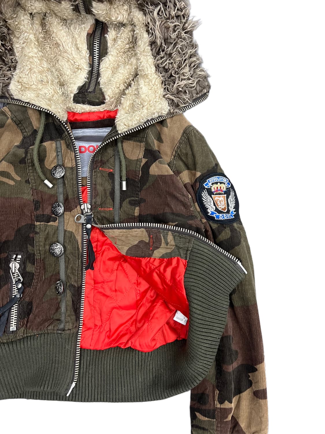 DOHC y2k crop camo N2B 상품이미지6