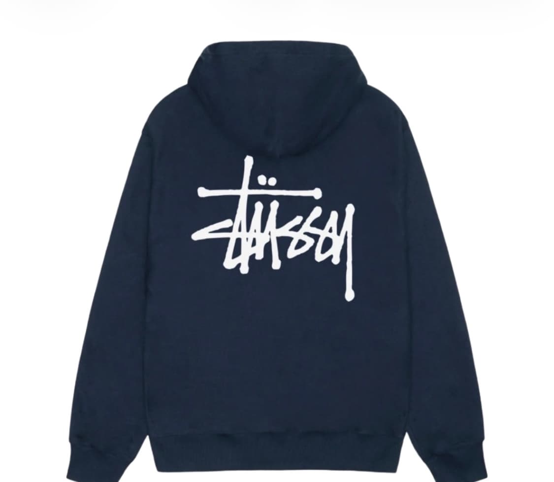 스투시 후드 네이비 상품이미지1