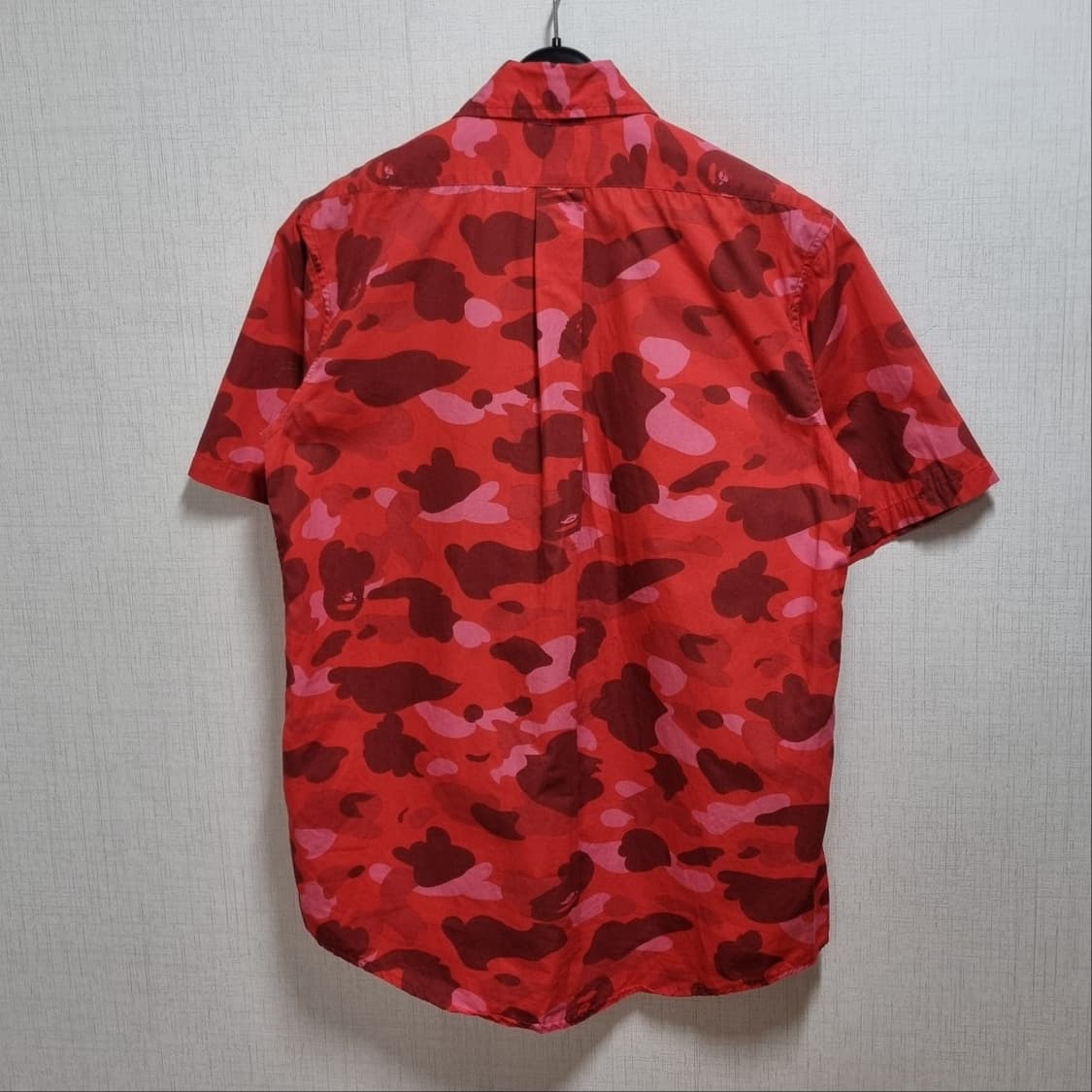 ( M ) BAPE 베이프 레드 카모 반팔 셔츠 상품이미지4