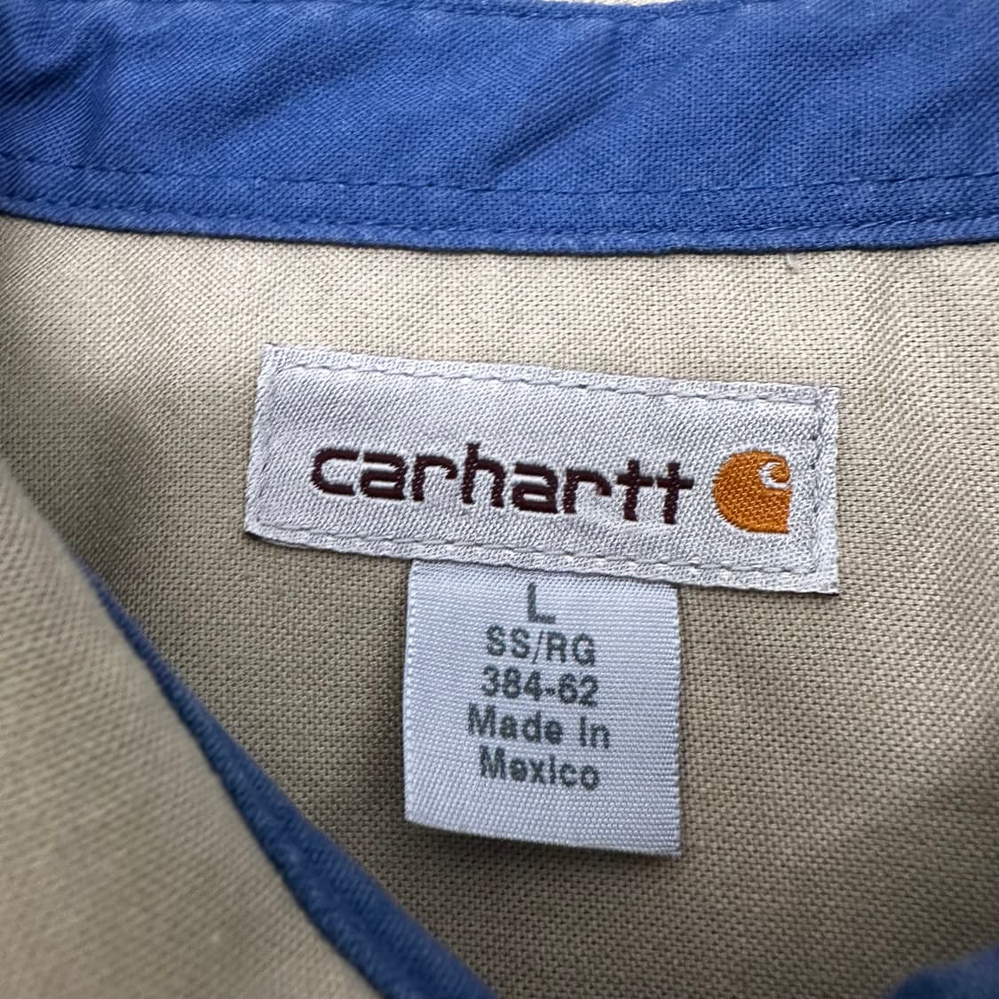 Carhartt 칼하트 워크 반팔 셔츠 베이지 L 상품이미지3
