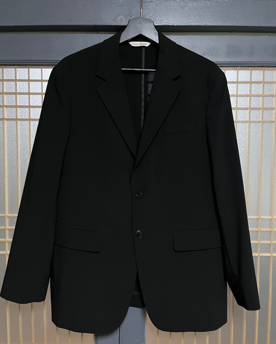 [L]넌블랭크 쿨맥스 블레이저 블랙 상품이미지1