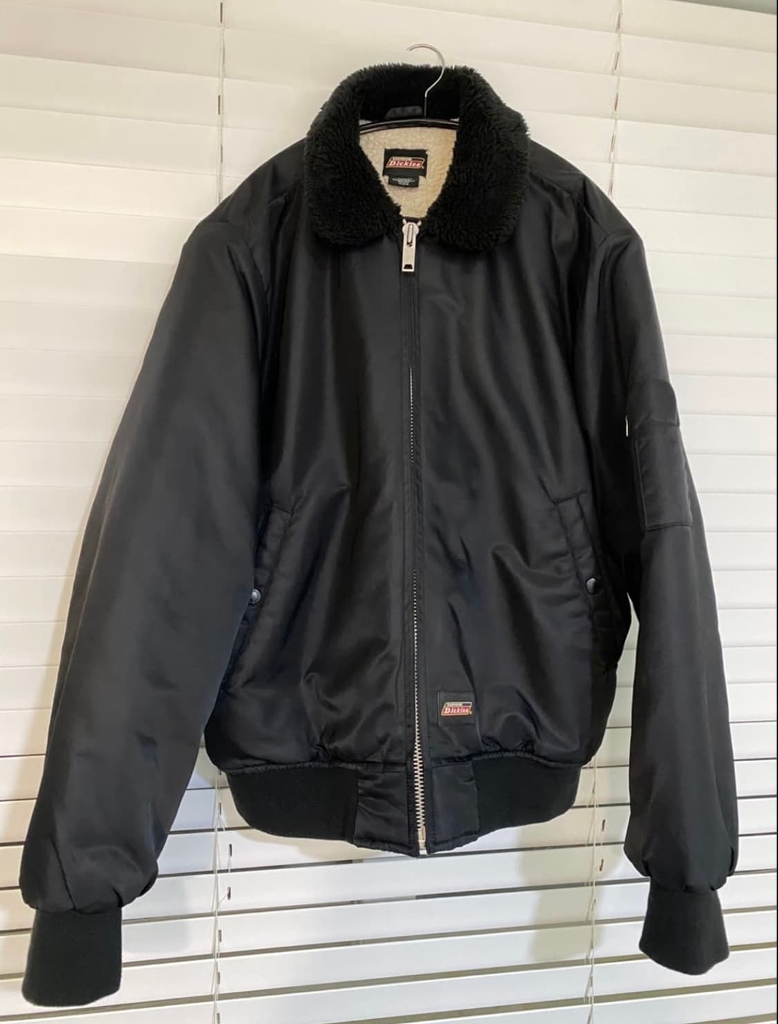 슈프림 디키즈 퍼 칼라 봄버자켓 블랙 m 상품이미지3