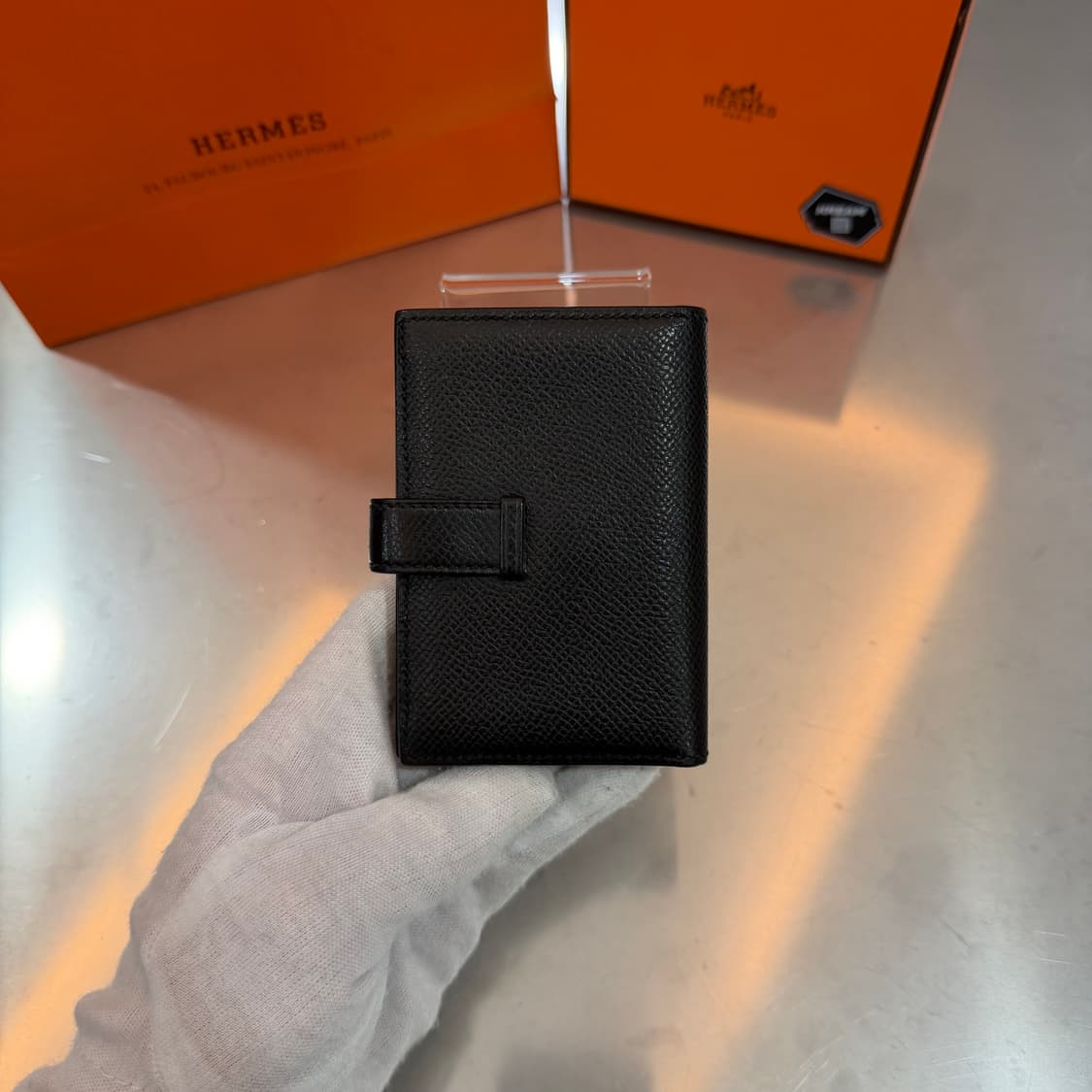 [리오브] 에르메스 베안 앱송 골드 누아 미니 카드지갑 상품이미지3