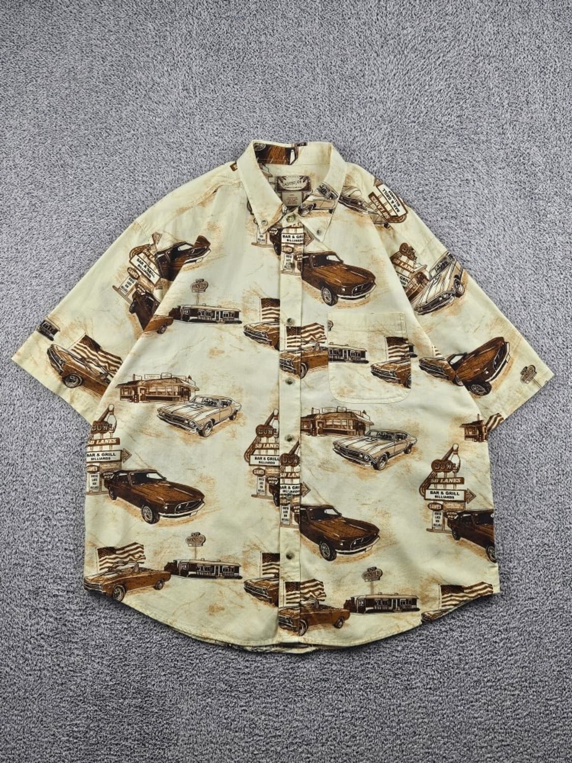 칼립소 조 레트로 패턴 반팔 셔츠 ( 2XL ) / 12745 상품이미지1