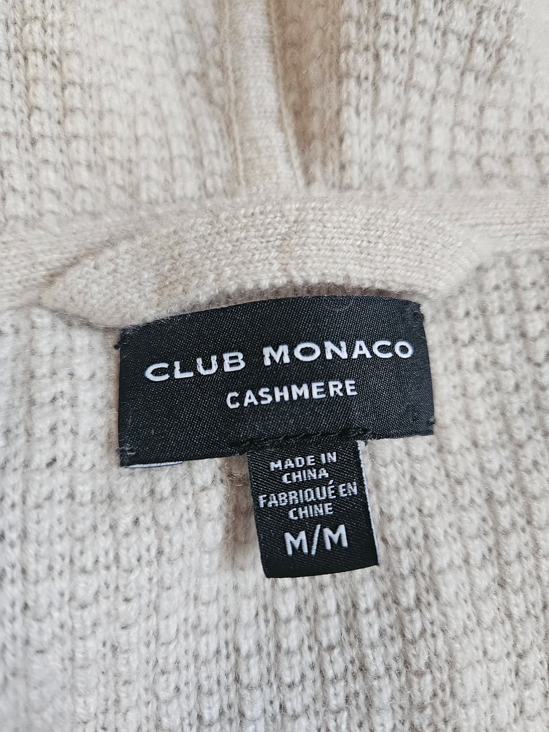 클럽모나코 캐시미어 후드니트자켓 상품이미지5