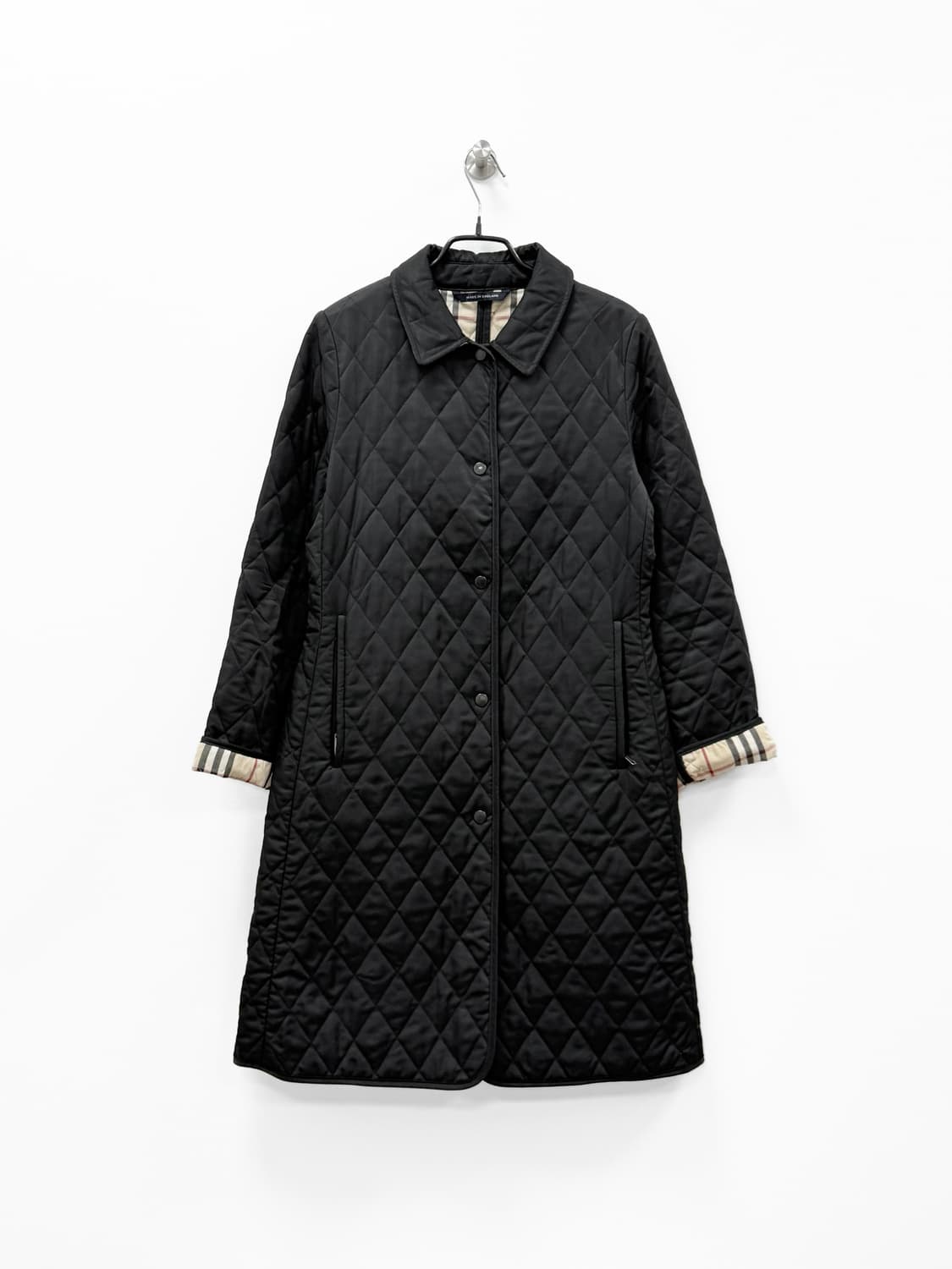 버버리 런던 다이아 퀼팅 롱 자켓 상품이미지1