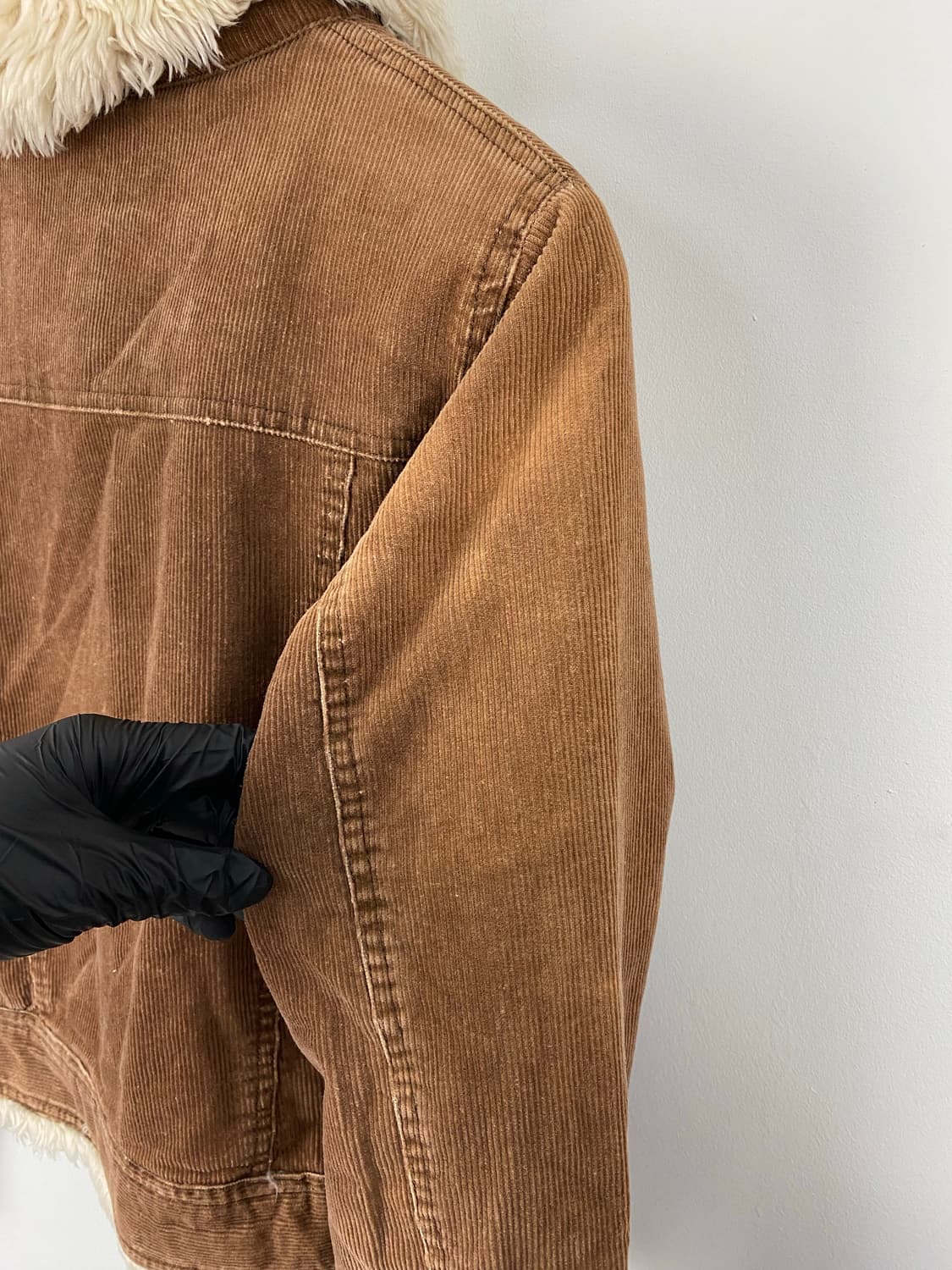 아베크롬비 양털 코듀로이 누빔 자켓 S 상품이미지5
