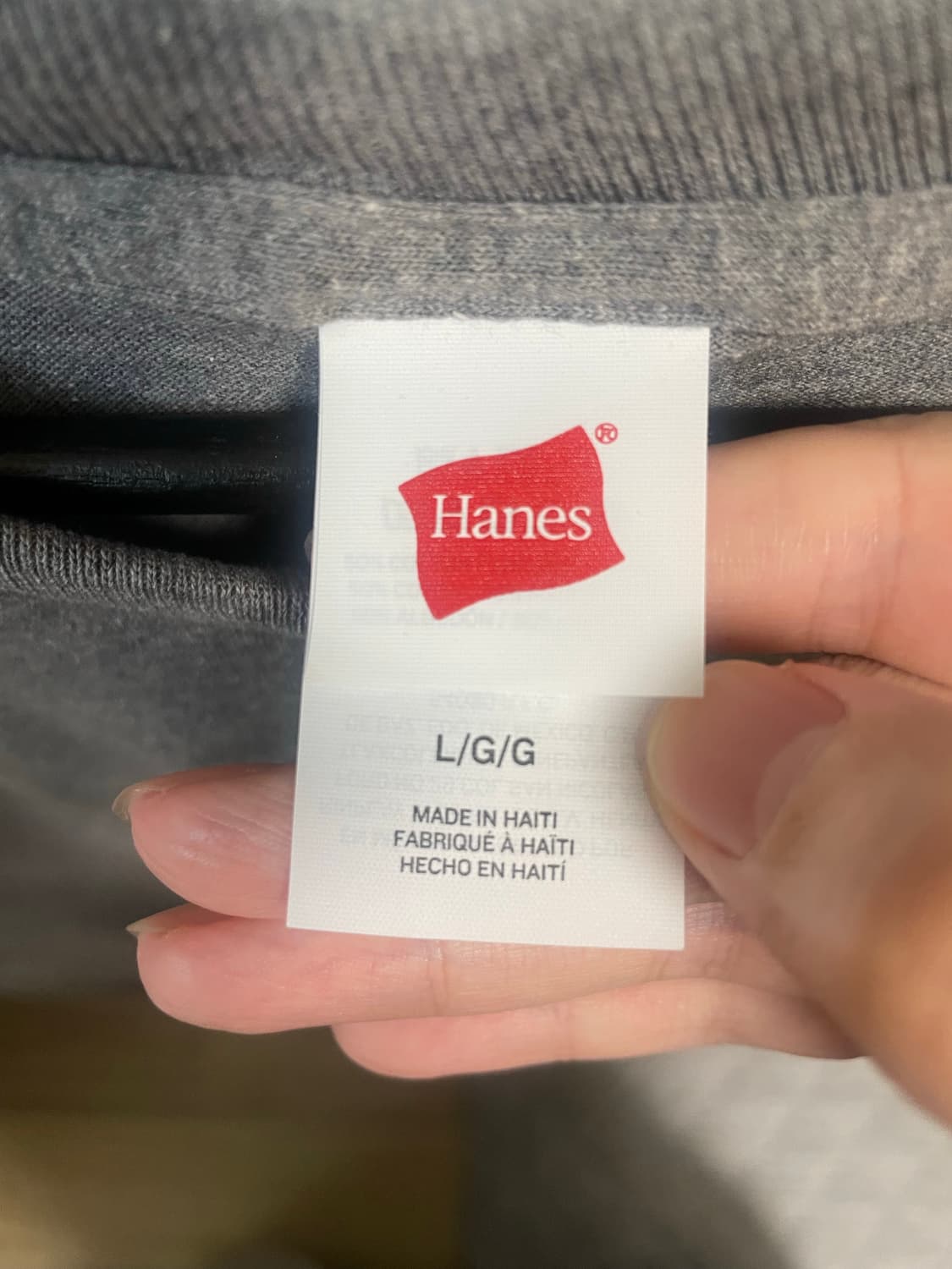 헤인즈 반팔 그레이 L 상품이미지2