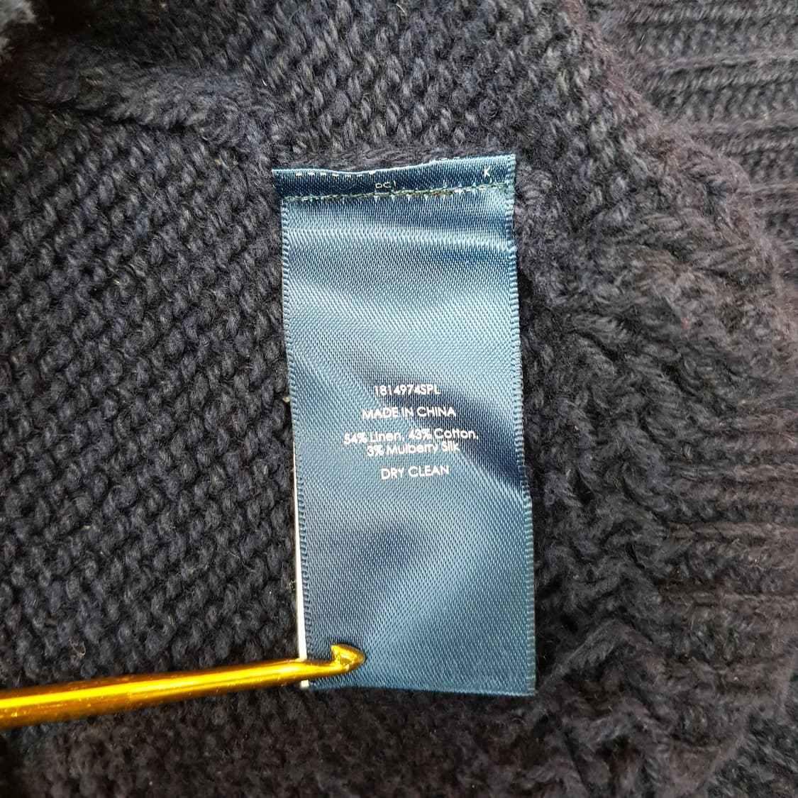 폴로 랄프로렌 성조기 숄카라 니트 스웨터 M사이즈 상품이미지4