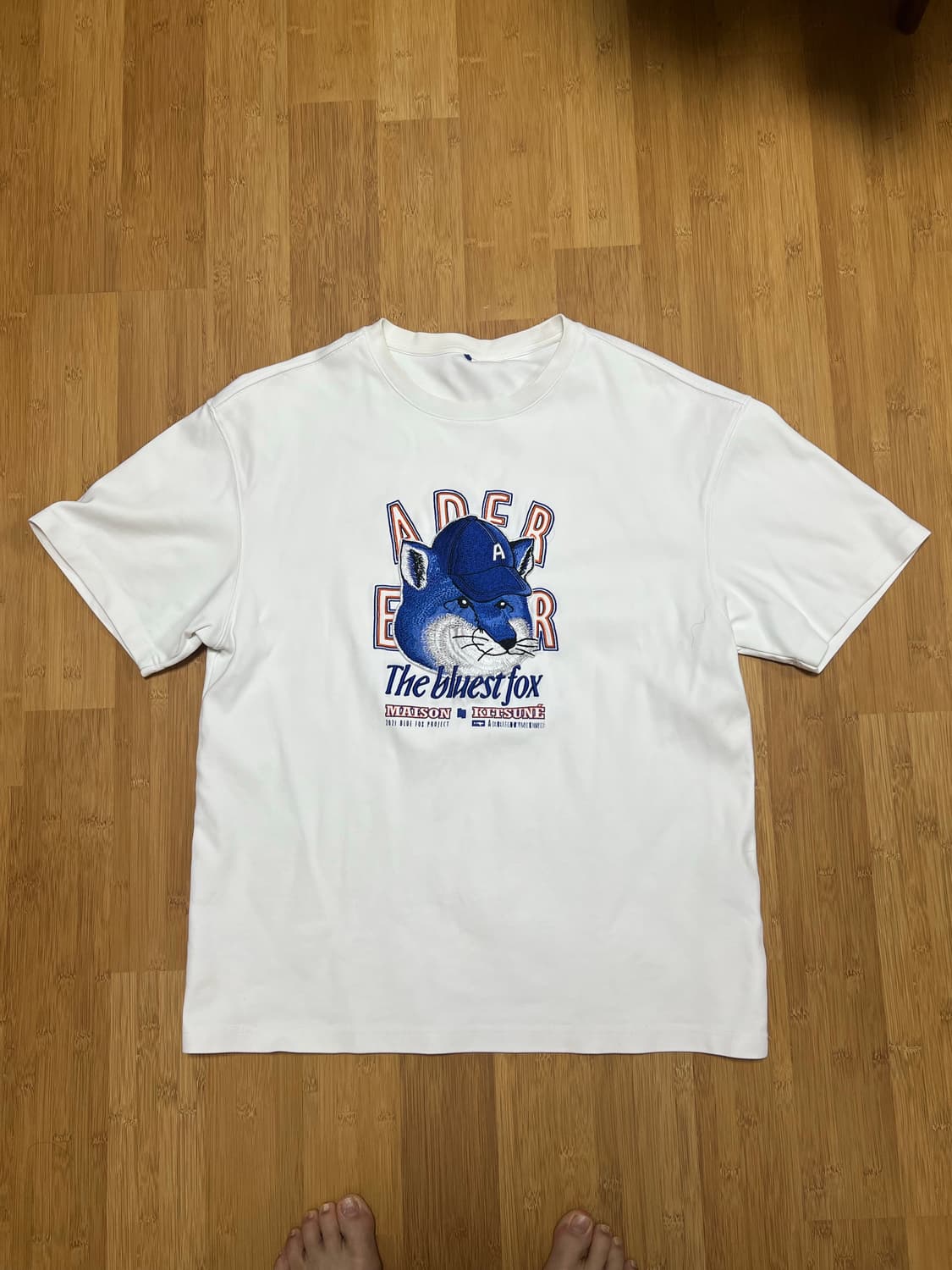 아더에러 메종키츠네 폭스 화이트 반팔티 A2 상품이미지1