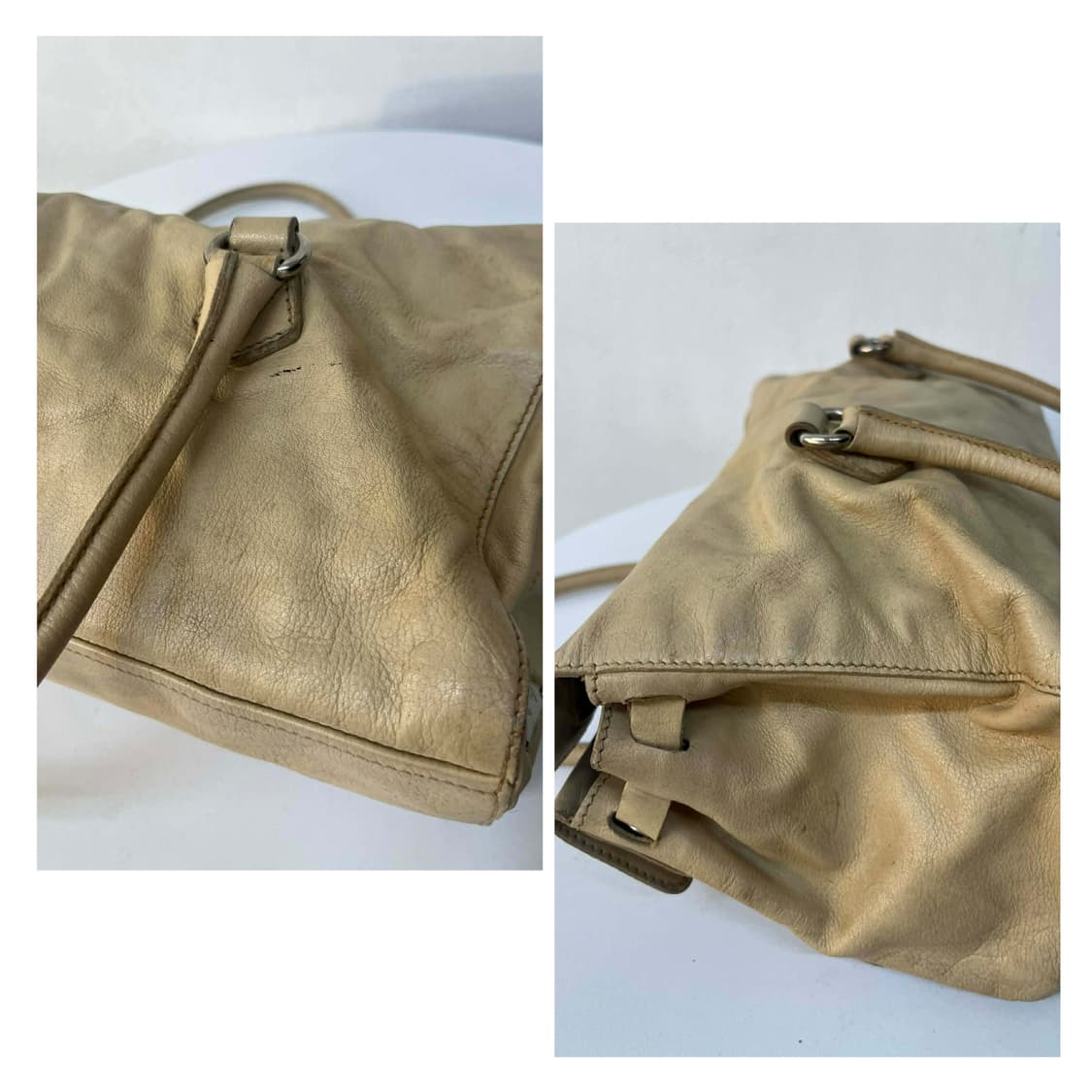 프라다 빈티지 카프스킨 핸들 숄더백 토트백 상품이미지8