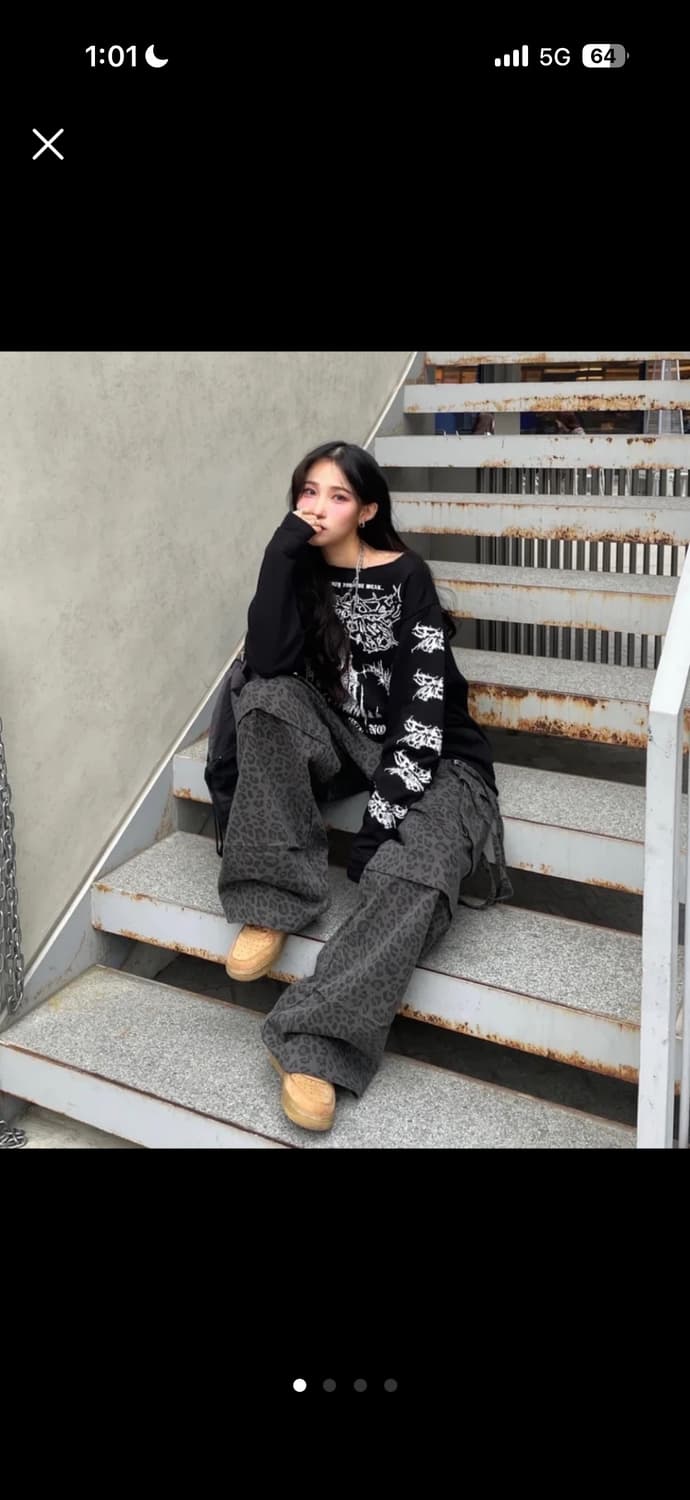 스키즘인듀싱 카모플라쥬 CARGO PANTS CHARCOAL M 상품이미지1