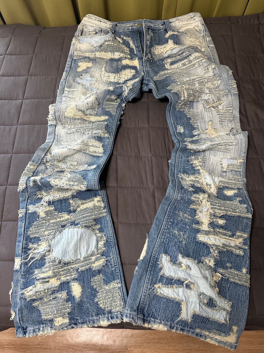 BORO DETAIL SLIM FLARED JEANS size 2 상품이미지1