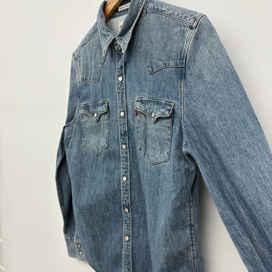 리바이스 웨스턴 데님 셔츠 공용 M 상품이미지3
