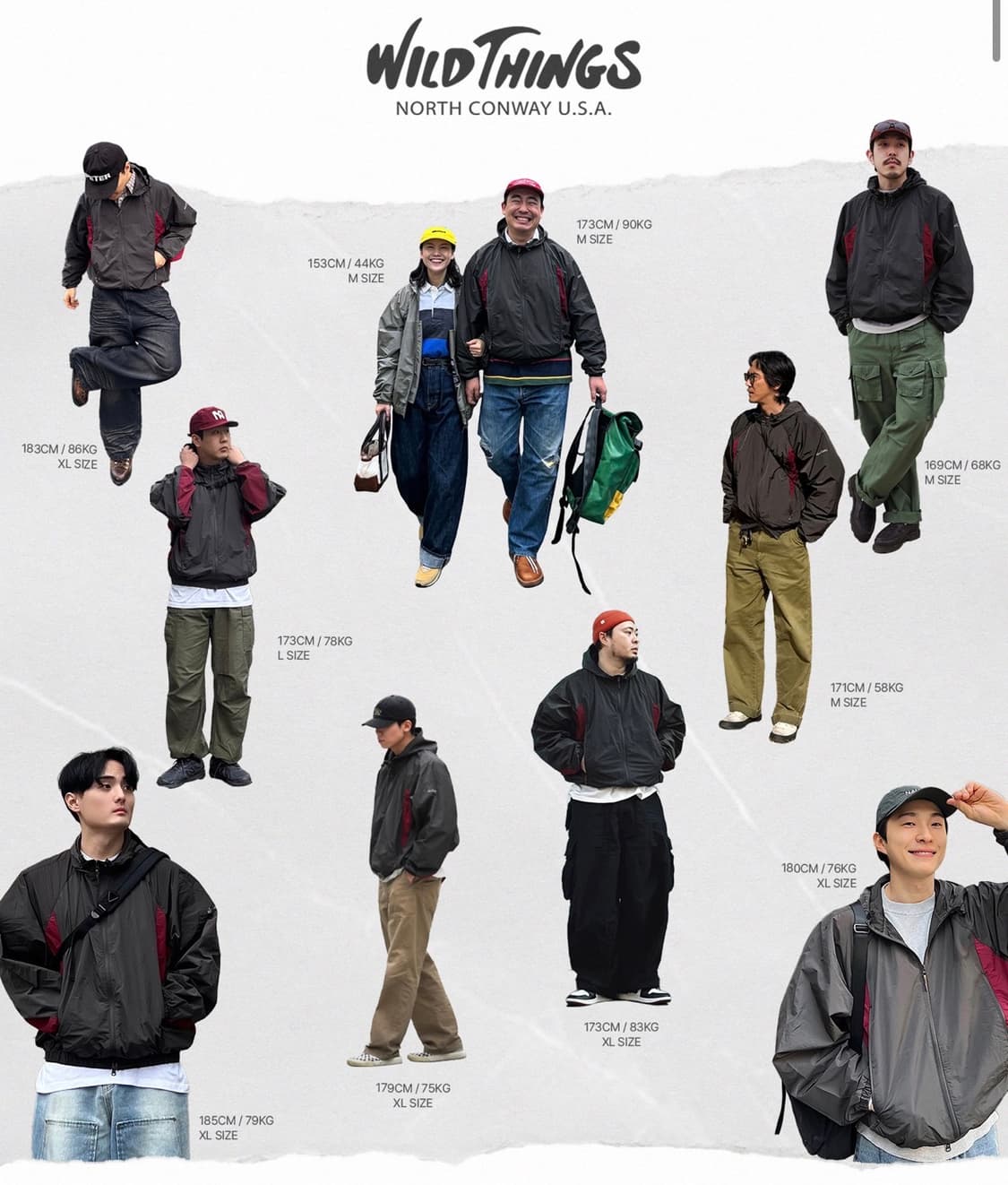 새상품) M(95~100) 와일드띵스 패커블 바람막이 상품이미지2