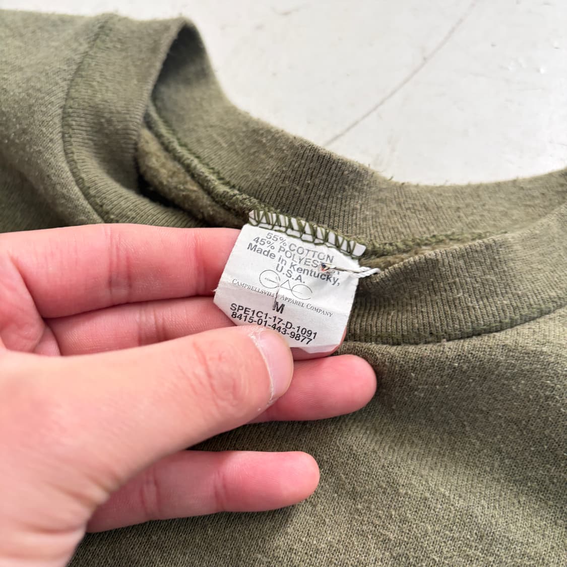 USMC USA OG 빈티지 스웻셔츠 M 상품이미지6