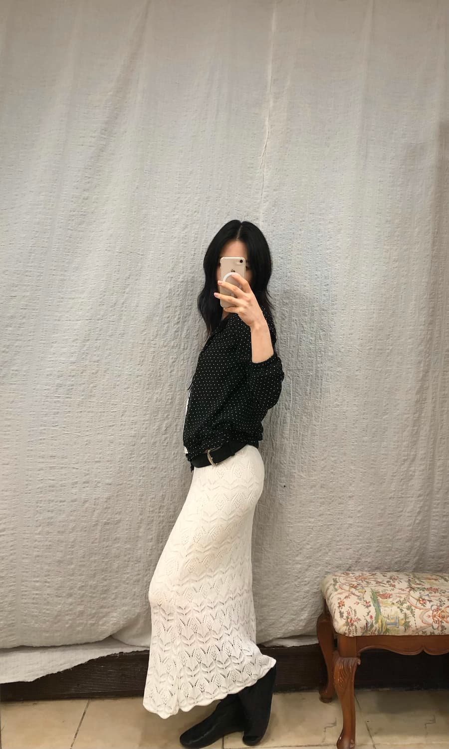 Dot crop windbreaker 상품이미지4