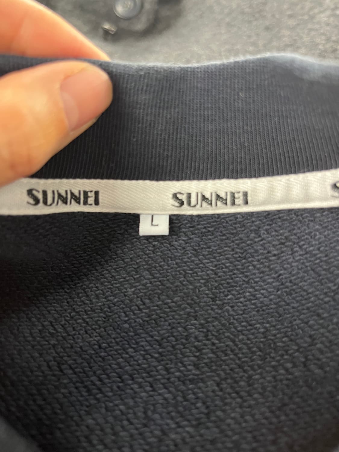 써네이 SUNNEI 스트라이프 맨투맨 L 상품이미지4