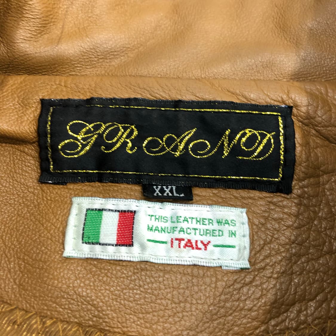 GRAND 빈티지 이태리 리얼레더 가죽 자켓 상품이미지5