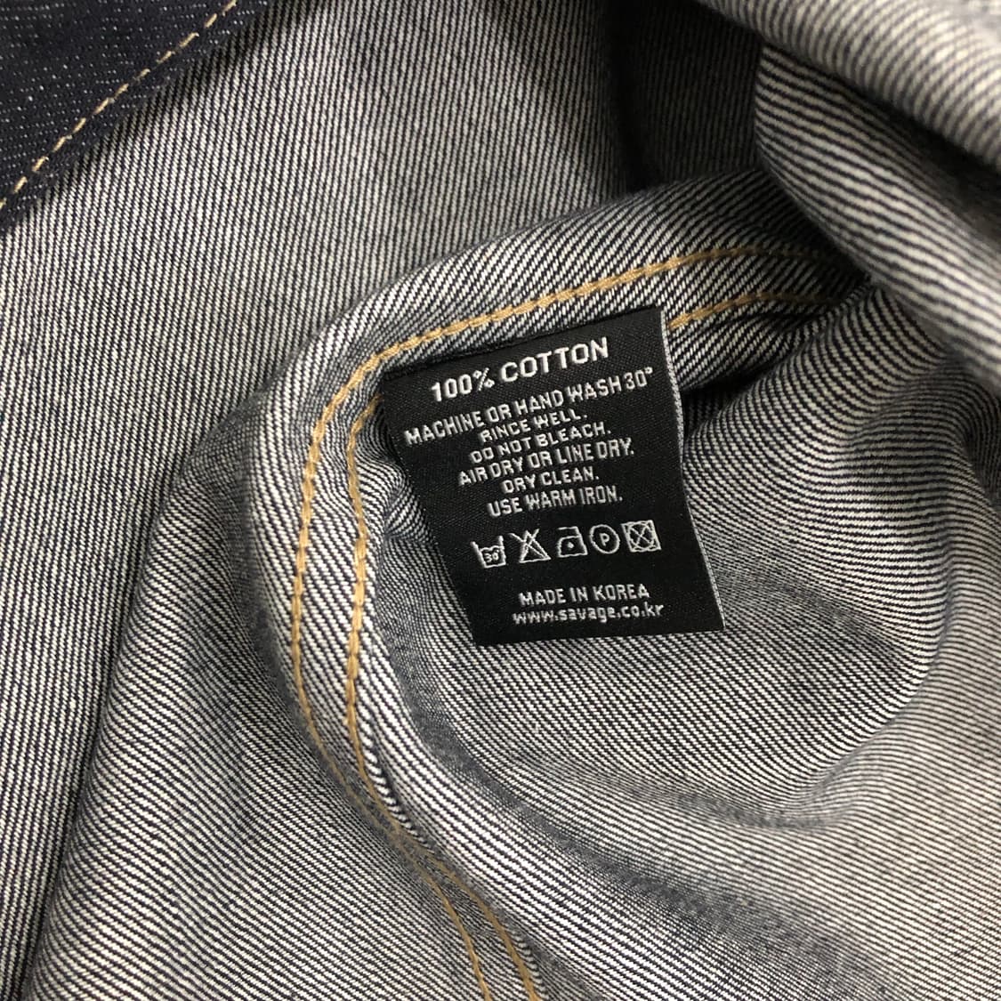 세비지 savage 웨스턴 데님 셔츠 L 상품이미지3